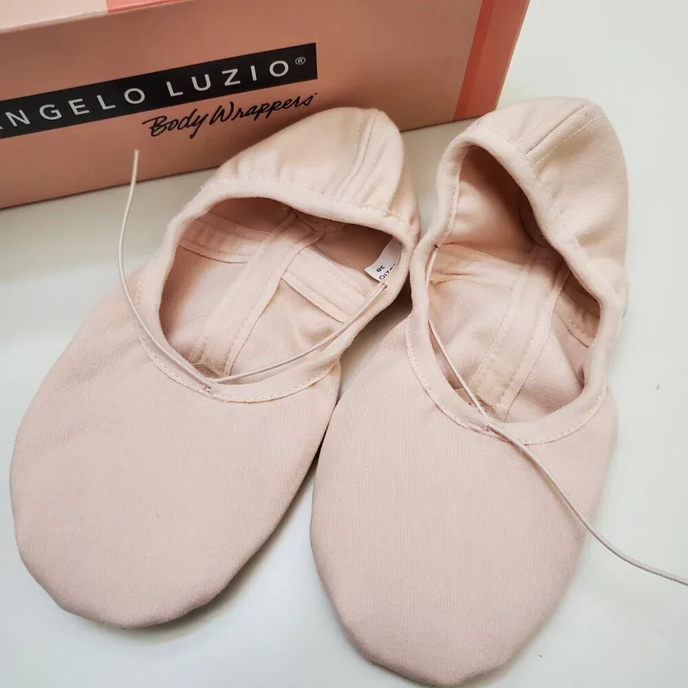 Angelo Luzio Canvas Split sole ballet shoes